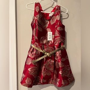 The Children’s Place Beautiful Christmas Holiday Girls Dress Size 5 NWT